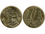 Бразилия 10 сентаво 1998-2019