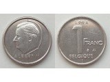 Бельгия 1 франк 1994-2001 Belgique