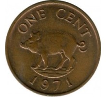 Бермуды 1 цент 1970-1985