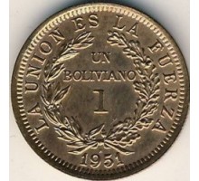Боливия 1 боливиано 1951