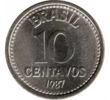 Бразилия 10 сентаво 1986-1988