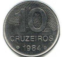 Бразилия 10 крузейро 1980-1984