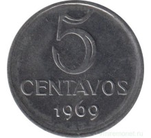 Бразилия 5 сентаво 1969-1975