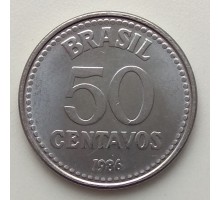 Бразилия 50 сентаво 1986-1988