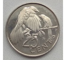 Британские Виргинские острова 25 центов 1973-1984