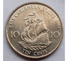 Восточные Карибы 10 центов 2002-2007