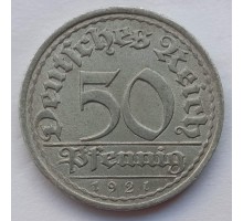 Германия 50 пфеннигов 1921 E