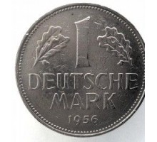 Германия (ФРГ) 1 марка 1956 J