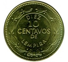 Гондурас 10 сентаво 1995-2007