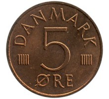 Дания 5 эре 1973-1988