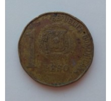 Доминиканская республика 1 песо 1992 (1008)