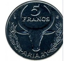 Мадагаскар 5 франков 1996