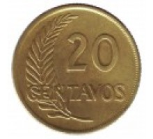 Перу 20 сентаво 1952-1965