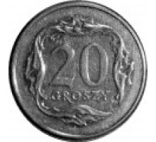 Польша 20 грошей 1990-2016