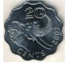 Свазиленд 20 центов 1998-2005
