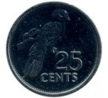 Сейшелы 25 центов 1993-2012