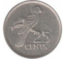 Сейшелы 25 центов 1982-1992