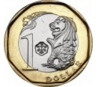 Сингапур 1 доллар 2013-2018