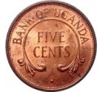 Уганда 5 центов 1966-1975