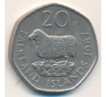 Фолклендские острова 20 пенсов 1982-1999