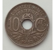 Франция 10 сантимов 1937