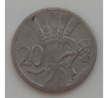 Чехословакия 20 геллеров 1924 (1188)