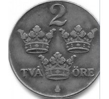 Швеция 2 эре 1946