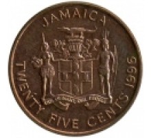 Ямайка 25 центов 1995-2008