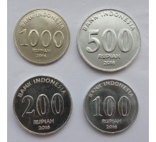 Индонезия 2016. Набор 4 монеты