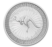 Австралия 1 доллар 2020. Австралийский кенгуру серебро