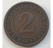 Германия 2 пфеннига 1924 A