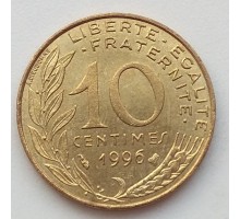 Франция 10 сантимов 1996