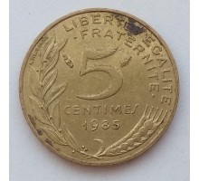 Франция 5 сантимов 1985