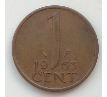 Нидерланды 1 цент 1963