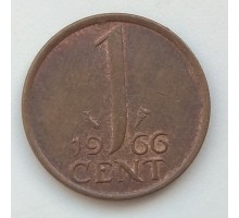 Нидерланды 1 цент 1966