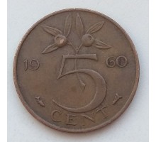 Нидерланды 5 центов 1960