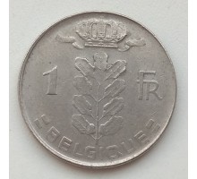 Бельгия 1 франк 1974 Belgique