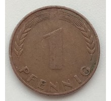Германия (ФРГ) 1 пфеннинг 1950 J