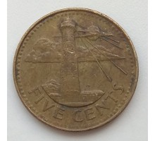 Барбадос 5 центов 2004