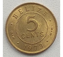 Белиз 5 центов 1973-1979