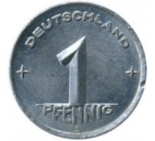 Германия (ГДР) 1 пфенниг 1948-1950