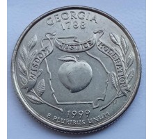США 25 центов 1999. Штаты и территории. Джорджия 
