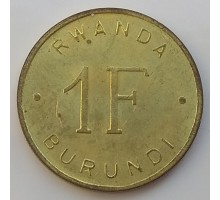 Руанда-Бурунди 1 франк 1960-1964