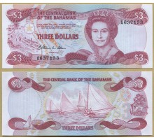 Багамские острова 3 доллара 1974