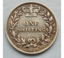 Великобритания 1 шиллинг 1879 серебро