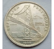 Португалия 20 эскудо 1966. Мост Салазар серебро