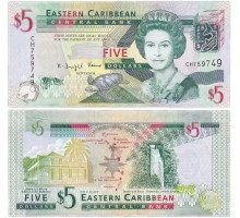 Восточные Карибы 5 долларов 2008