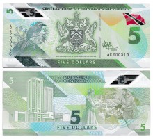 Тринидад и Тобаго 5 долларов 2020 (2021) полимер