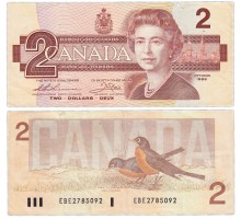 Канада 2 доллара 1986