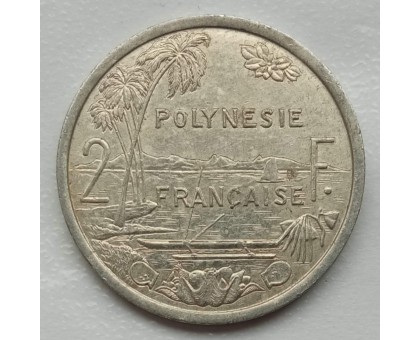 Французская Полинезия 2 франка 1973-2020